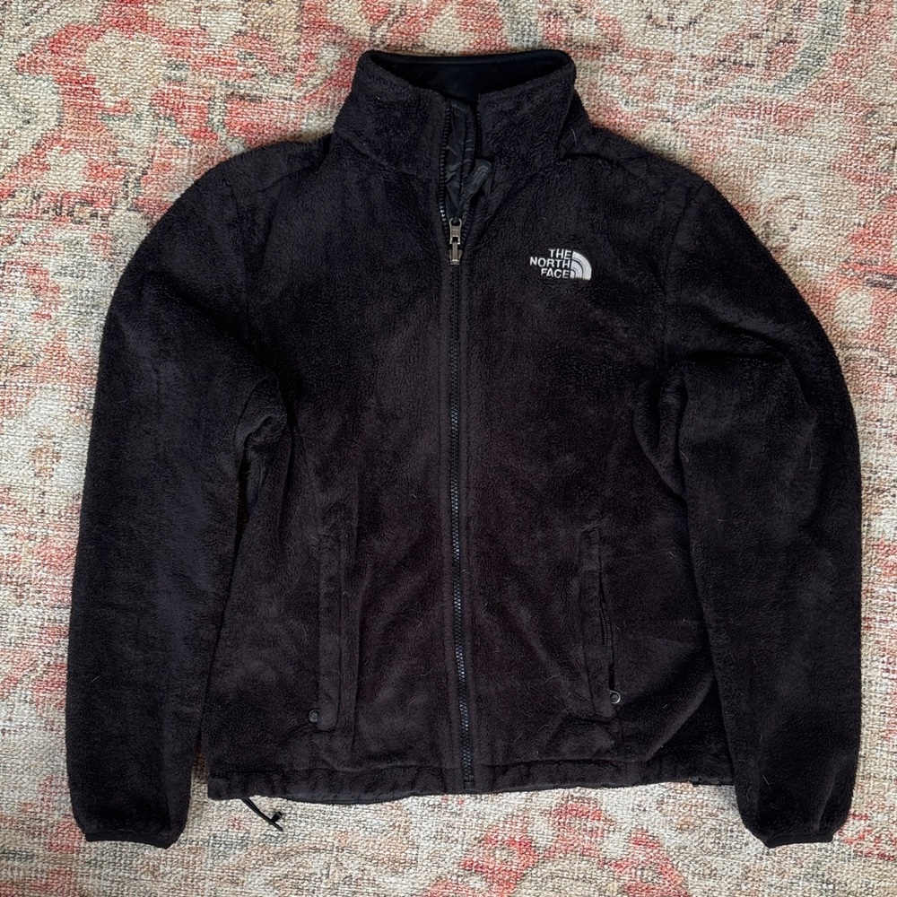 The North Face Black Plush Fleece Jacket with Zip